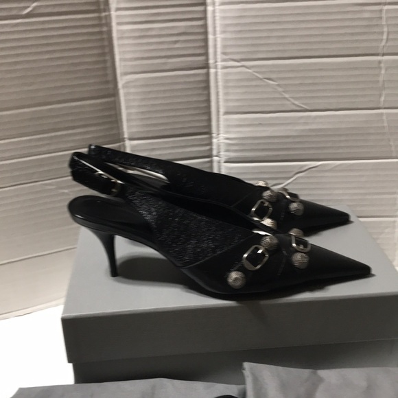 Balenciaga cagole sling back pointy toe heels. Made in Italy. NWT. - Picture 5 of 12